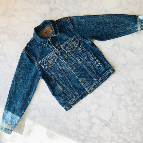 ⭐️Vintage 80s Blue Jean Jacket Acid Wash Denim - Picture 2 of 8